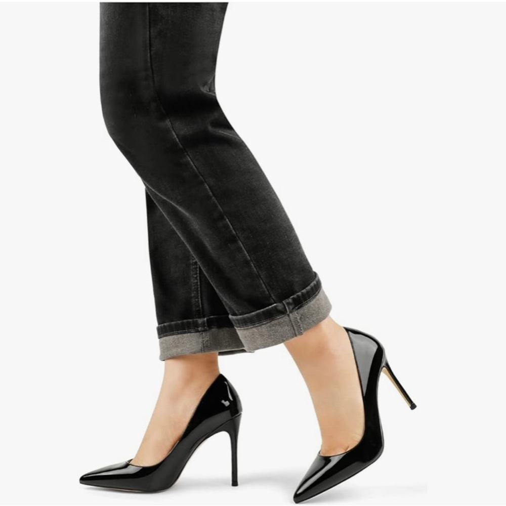 COLETER Women's 4 Inch Pumps Pointy Toe Wedding Dress Shoes Slip on Stiletto